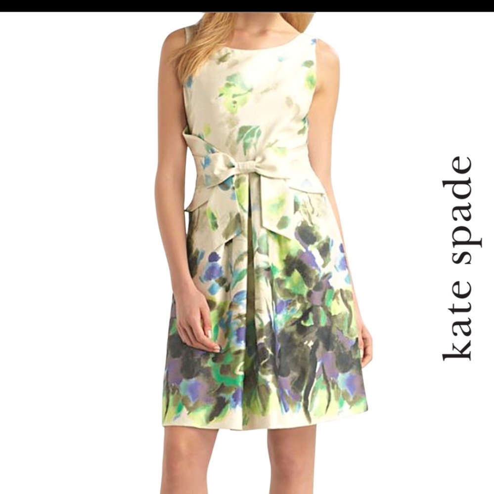 Kate Spade Cream Floral Midi Dress